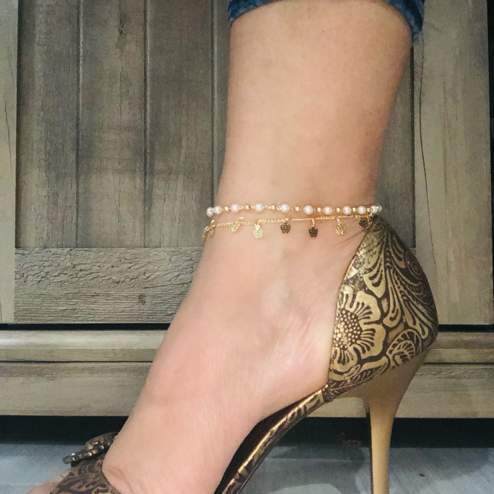 Layered Ankle Bracelet